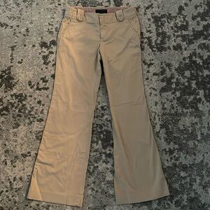 Khaki Bootcut Pants